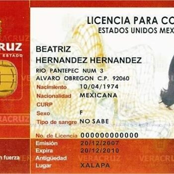 Mexico Fake Driver’s License for Sale