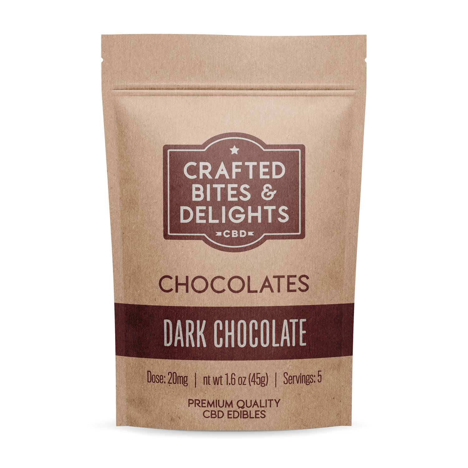 100mg Bag of Dark Chocolate UK – Crafted Bites & Delights