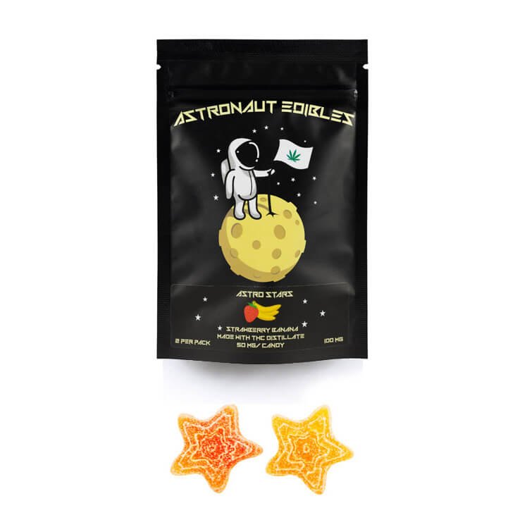ASTRONAUT GUMMY STARS 50mg X 2 – Strawberry Banana